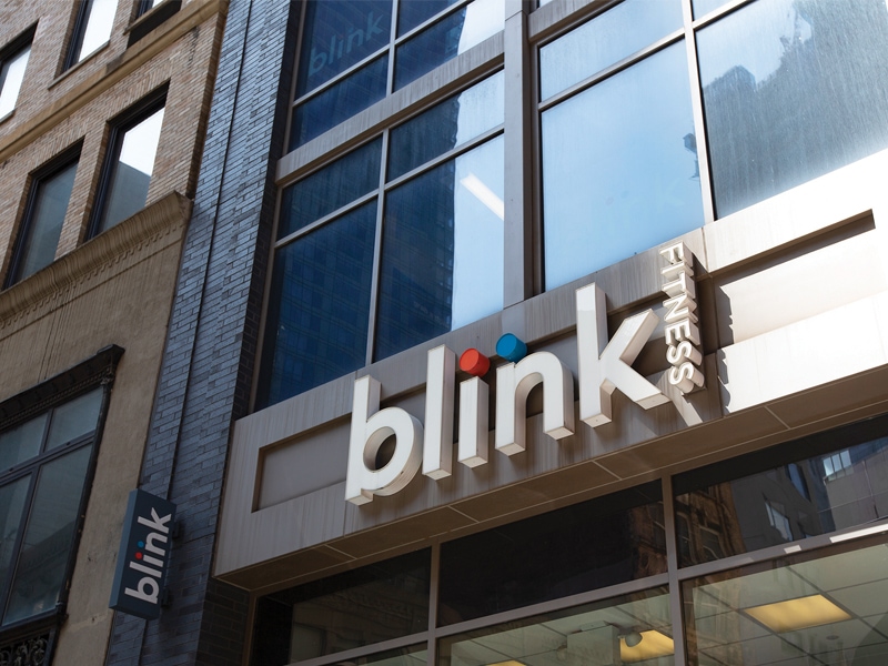 Exterior Storefront for Blink Fitness